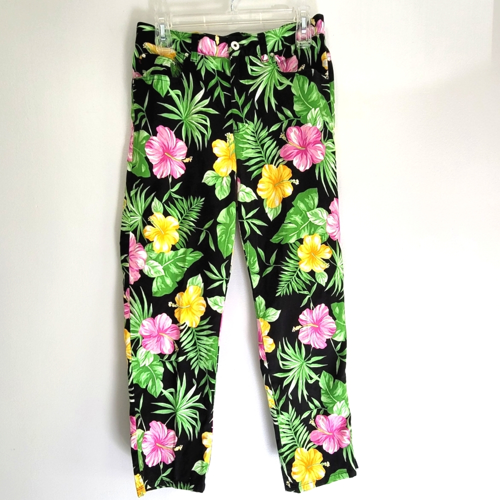 Lauren by Ralph Lauren Tropical Print Pants Size 10